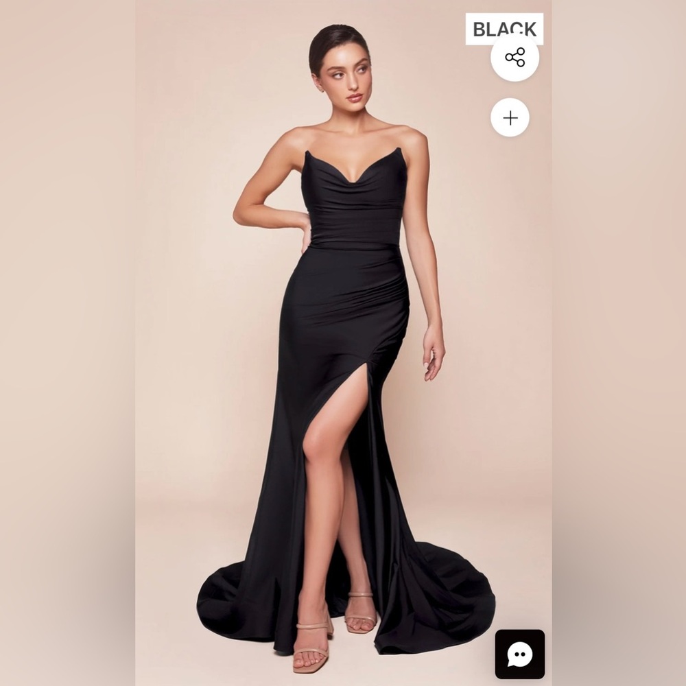 Chic Strapless Black Dress